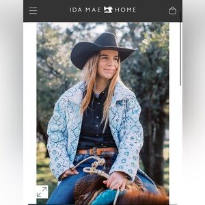 Laramie Patchwork Light Blue Quilted Jacket